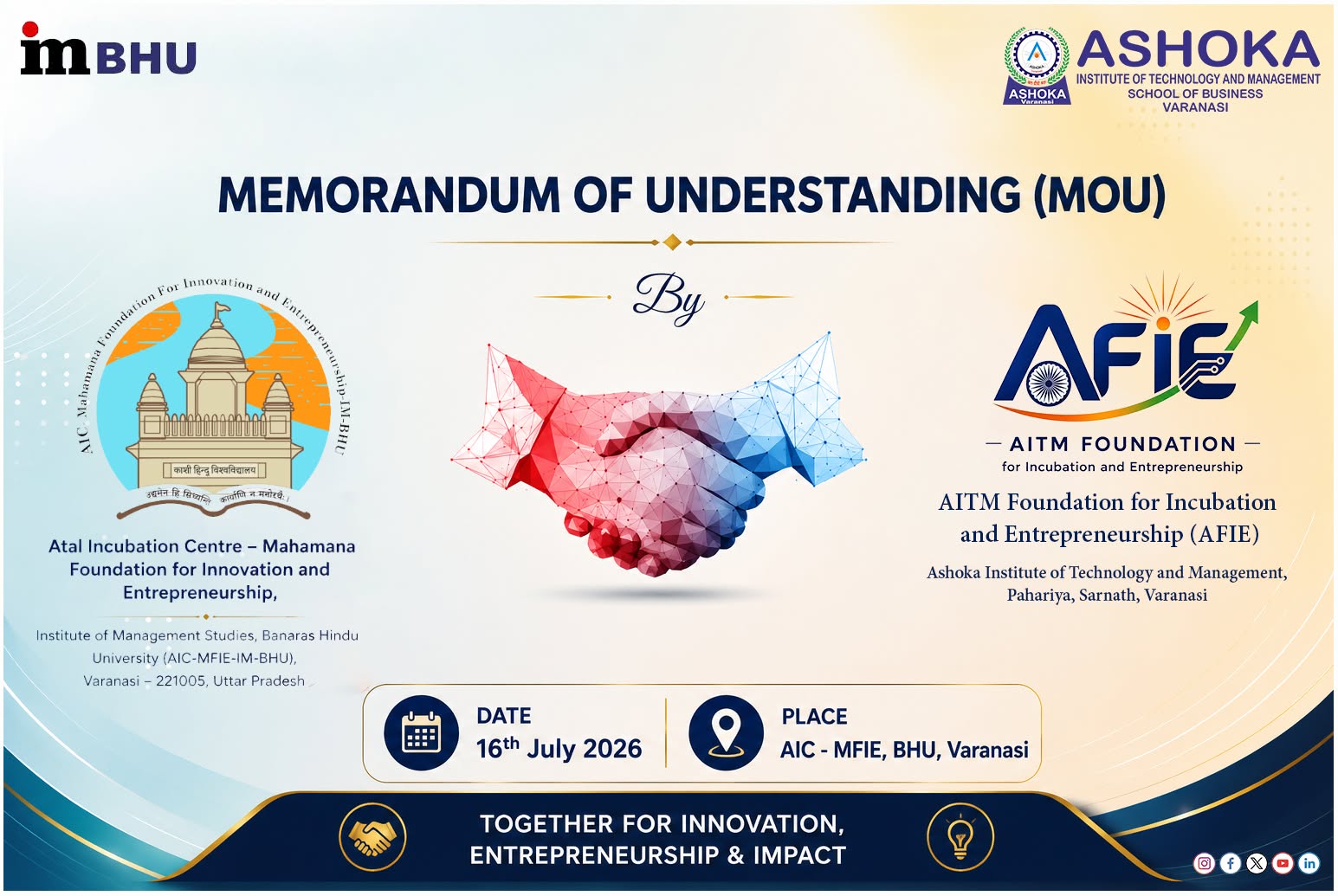 🚀 A Proud Milestone for Innovation & Entrepreneurship!