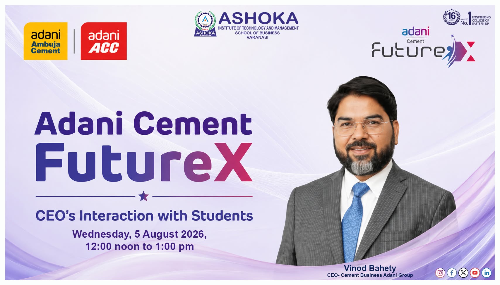 Adani Cement FutureX – CEO's Interaction with Students